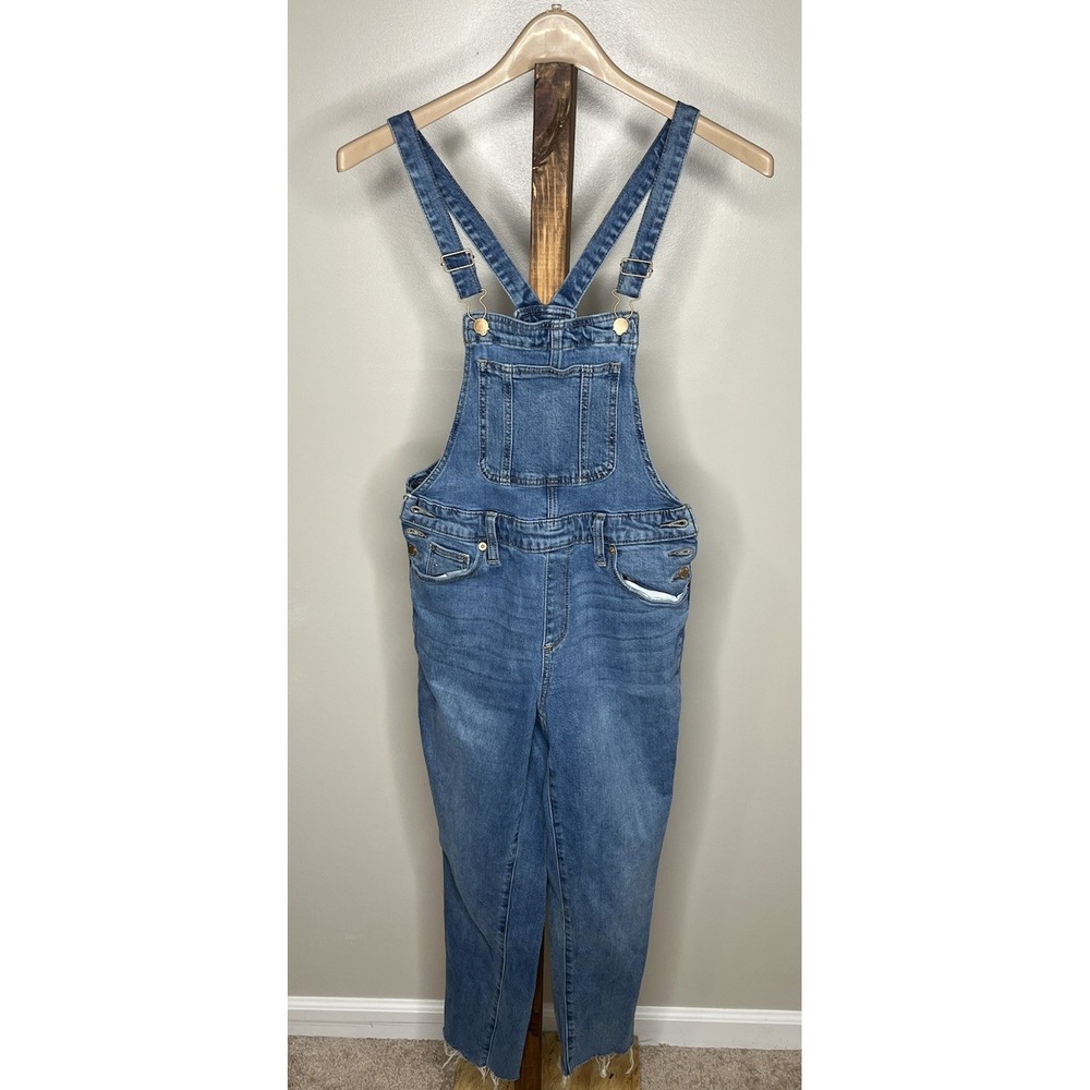 Universal Thread Goods Co Women's Bib Overalls Stretch Denim Size 0/25 R